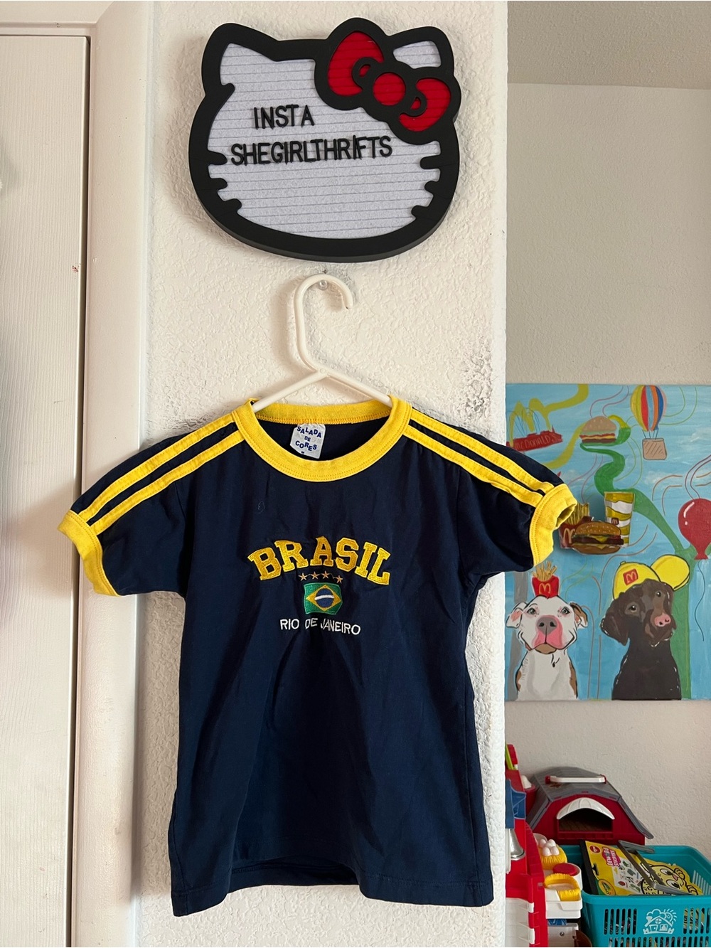 brasil baby tee top